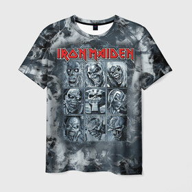 Мужская футболка 3D с принтом Iron Maiden в Кировске, 100% полиэфир | прямой крой, круглый вырез горловины, длина до линии бедер | 80s | hardrock | heavy | iron | maiden | metal | pop | steve harris | the final frontier | uk | айрон | группа | железная дева | метал | мэйден | хеви