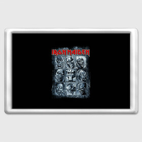 Магнит 45*70 с принтом Iron Maiden в Кировске, Пластик | Размер: 78*52 мм; Размер печати: 70*45 | Тематика изображения на принте: 80s | hardrock | heavy | iron | maiden | metal | pop | steve harris | the final frontier | uk | айрон | группа | железная дева | метал | мэйден | хеви