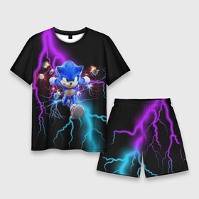 Мужской костюм с шортами 3D с принтом SONIC в Кировске,  |  | hedgehog | metal sonic | silver | silver the hedgehog | sonic | sonic boom | sonic the hedgehog | еж | ёж сонник | ежик | игры | кино | соник | соник в кино | фильм