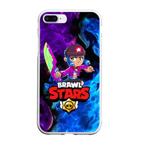 Чехол для iPhone 7Plus/8 Plus матовый с принтом BRAWL STARS LEON в Кировске, Силикон | Область печати: задняя сторона чехла, без боковых панелей | 8 bit | 8 бит | bibi | brawl stars | crow | el brown | leon | leon shark | max | mr.p | sally leon | shark | stars | virus | werewolf | акула | биби | вирус | ворон | леон | оборотень | пингвин