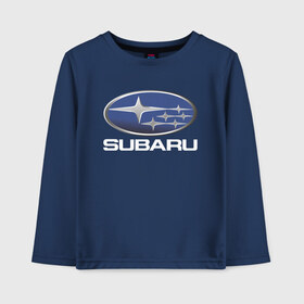 Детский лонгслив хлопок с принтом SUBARU в Кировске, 100% хлопок | круглый вырез горловины, полуприлегающий силуэт, длина до линии бедер | Тематика изображения на принте: 2020 | auto | forester | impreza | outback | sport | sti | subaru | tribeca | wrx | авто | автомобиль | автомобильные | аутбек | бренд | врх | импреза | марка | машины | оутбек | спорт | сти | субару | трибека | форестер