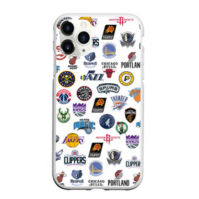 Чехол для iPhone 11 Pro матовый с принтом NBA Pattern в Кировске, Силикон |  | Тематика изображения на принте: basketball | boston celtics | brooklyn nets | nba | new york knicks | philadel | toronto raptors | баскетбол | бостон селтикс | бруклин нетс | нба | нью йорк никс | спорт | торонто рэпторс | филадельфия 76ерс