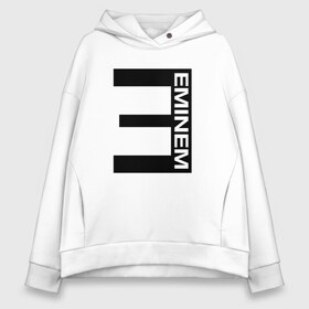 Женское худи Oversize хлопок с принтом EMINEM в Кировске, френч-терри — 70% хлопок, 30% полиэстер. Мягкий теплый начес внутри —100% хлопок | боковые карманы, эластичные манжеты и нижняя кромка, капюшон на магнитной кнопке | america | eminem | rap | slim shady | usa | америка | зарубежный реп | реп | сша | эминем