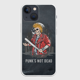 Чехол для iPhone 13 mini с принтом Punk’s Not Dead в Кировске,  |  | punk | punks | punk’s not dead | rock | rocker | метал | металл | панк | панки | рок | рокер | тяжелая музыка