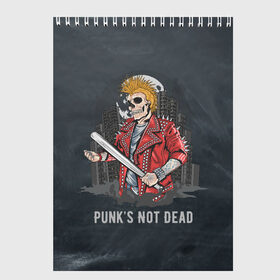 Скетчбук с принтом Punk’s Not Dead в Кировске, 100% бумага
 | 48 листов, плотность листов — 100 г/м2, плотность картонной обложки — 250 г/м2. Листы скреплены сверху удобной пружинной спиралью | punk | punks | punk’s not dead | rock | rocker | метал | металл | панк | панки | рок | рокер | тяжелая музыка