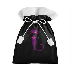 Подарочный 3D мешок с принтом Модная кошка в Кировске, 100% полиэстер | Размер: 29*39 см | глаза | глазищи | животные | кошка | красотка | модная | модница | питомец | усы | хвост