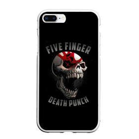 Чехол для iPhone 7Plus/8 Plus матовый с принтом Five Finger Death Punch в Кировске, Силикон | Область печати: задняя сторона чехла, без боковых панелей | Тематика изображения на принте: 5fdp | death | ffdp | finger | five | five finger death punch | punch | грув метал