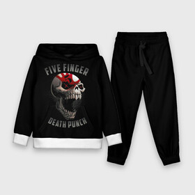 Детский костюм 3D (с толстовкой) с принтом Five Finger Death Punch в Кировске,  |  | 5fdp | death | ffdp | finger | five | five finger death punch | punch | грув метал