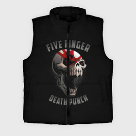 Мужской жилет утепленный 3D с принтом Five Finger Death Punch в Кировске,  |  | 5fdp | death | ffdp | finger | five | five finger death punch | punch | грув метал