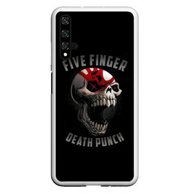 Чехол для Honor 20 с принтом Five Finger Death Punch в Кировске, Силикон | Область печати: задняя сторона чехла, без боковых панелей | Тематика изображения на принте: 5fdp | death | ffdp | finger | five | five finger death punch | punch | грув метал