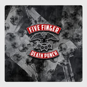 Магнитный плакат 3Х3 с принтом Five Finger Death Punch в Кировске, Полимерный материал с магнитным слоем | 9 деталей размером 9*9 см | 5fdp | death | ffdp | finger | five | five finger death punch | punch | грув метал