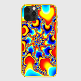 Чехол для iPhone 12 Pro Max с принтом ABSTRACTION FRACTAL в Кировске, Силикон |  | Тематика изображения на принте: abstract | abstraction | color | fractal | geometry | paitnt | polygon | polygonal | psy | абстракция | геометрия | краски | неоновые | полигоны | психоделика | фрактал