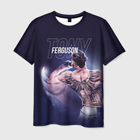 Мужская футболка 3D с принтом Tony Ferguson в Кировске, 100% полиэфир | прямой крой, круглый вырез горловины, длина до линии бедер | el cucuy | ferguson | mma | ssru | tony ferguson | мма | тони фергюсон | фергюсон