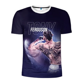 Мужская футболка 3D спортивная с принтом Tony Ferguson в Кировске, 100% полиэстер с улучшенными характеристиками | приталенный силуэт, круглая горловина, широкие плечи, сужается к линии бедра | el cucuy | ferguson | mma | ssru | tony ferguson | мма | тони фергюсон | фергюсон