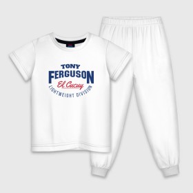 Детская пижама хлопок с принтом Tony Ferguson в Кировске, 100% хлопок |  брюки и футболка прямого кроя, без карманов, на брюках мягкая резинка на поясе и по низу штанин
 | 
