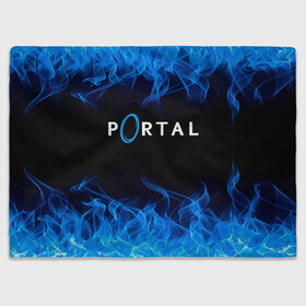 Плед 3D с принтом PORTAL. в Кировске, 100% полиэстер | закругленные углы, все края обработаны. Ткань не мнется и не растягивается | aperture science | black mesa xen | half life | portal | portal 2 | valve | игра | портал