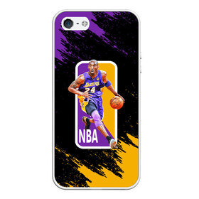 Чехол для iPhone 5/5S матовый с принтом LA LAKERS KOBE BRYANT в Кировске, Силикон | Область печати: задняя сторона чехла, без боковых панелей | america | basketball | kobe bryant | la | la lakers | lakers | los angeles lakers | nba | usa | баскетбол | кобе брайант | лос анджелес лейкерс | нба | сша