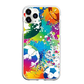 Чехол для iPhone 11 Pro Max матовый с принтом Football Paints в Кировске, Силикон |  | art | ball | football | paint | spray | texture | арт | брызги | краски | мяч | текстура | футбол