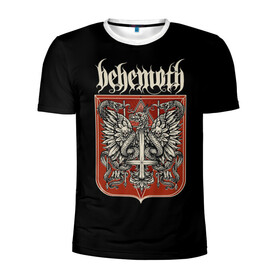 Мужская футболка 3D спортивная с принтом Behemoth в Кировске, 100% полиэстер с улучшенными характеристиками | приталенный силуэт, круглая горловина, широкие плечи, сужается к линии бедра | behemoth | black | blackmetal | burzum | carnifex | punk | rock | suicide silence