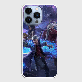 Чехол для iPhone 13 Pro с принтом DEVIL MAY CRY | ДЕВИЛ МАЙ КРАЙ (Z) в Кировске,  |  | dante | devil may cry | devil may cry 5 | dmc | game | hell | play | sword | ад | данте | игры | меч