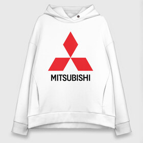 Женское худи Oversize хлопок с принтом MITSUBISHI в Кировске, френч-терри — 70% хлопок, 30% полиэстер. Мягкий теплый начес внутри —100% хлопок | боковые карманы, эластичные манжеты и нижняя кромка, капюшон на магнитной кнопке | 3000gt | asx | carism | eclipse cross | evolution | l200 | lancer | mitsubishi | motorsport | outlander | pajero | sport | лансер | митсубиси | митсубиши | мицубиси | оутлендер | паджеро | спорт | эвалюшен | эво | эволюшин