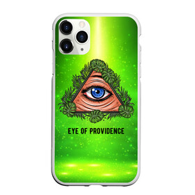 Чехол для iPhone 11 Pro матовый с принтом Всевидящее око в Кировске, Силикон |  | всевидящее око | глаз | за тобой наблюдают | заговор | зрачок | креатив | листва | листья | масон | масоны | наблюдение | сговор | треугольник
