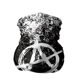 Бандана-труба 3D с принтом АНАРХИЯ в Кировске, 100% полиэстер, ткань с особыми свойствами — Activecool | плотность 150‒180 г/м2; хорошо тянется, но сохраняет форму | anarchy | riot | rock | анархия | бунт | знаки | музыка | панки | рок | символ