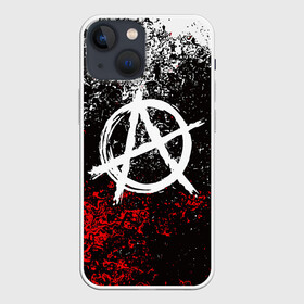 Чехол для iPhone 13 mini с принтом АНАРХИЯ | ANARCHY в Кировске,  |  | anarchy | riot | rock | анархия | бунт | знаки | музыка | панки | рок | символ