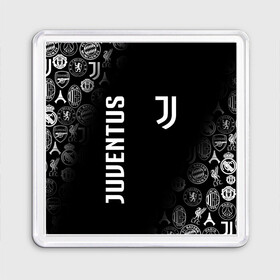 Магнит 55*55 с принтом JUVENTUS | ЮВЕНТУС (Z) в Кировске, Пластик | Размер: 65*65 мм; Размер печати: 55*55 мм | arsenal | bayern | bayern munchen | borussia | chelsea | fc barca | juventus | liverp | manchester city | manchester united | milan | real madrid | арсенал | бавария | барселона | боруссия | манчестер сити | манчестер