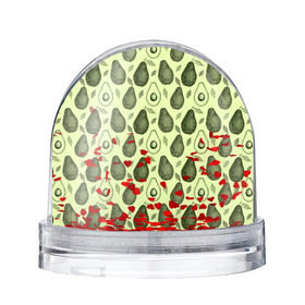 Снежный шар с принтом Авокадо паттерн в Кировске, Пластик | Изображение внутри шара печатается на глянцевой фотобумаге с двух сторон | avocado | pattern | vegan | vegetarian | авокадо | веган | вегетарианство | паттерн