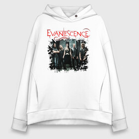 Женское худи Oversize хлопок с принтом Evanescence в Кировске, френч-терри — 70% хлопок, 30% полиэстер. Мягкий теплый начес внутри —100% хлопок | боковые карманы, эластичные манжеты и нижняя кромка, капюшон на магнитной кнопке | amy lynn | evanescence | альтернативный метал | альтернативный рок | готик рок | джен маджура | ню метал | тим маккорд | трой маклоухорн | уилл хант | хард рок | эми ли | эфемерность