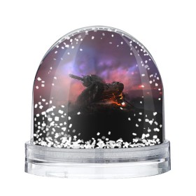 Снежный шар с принтом Танк в Кировске, Пластик | Изображение внутри шара печатается на глянцевой фотобумаге с двух сторон | 