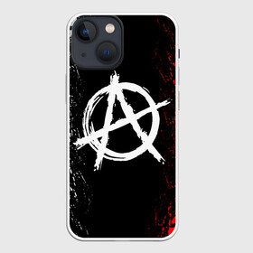 Чехол для iPhone 13 mini с принтом АНАРХИЯ | ANARCHY в Кировске,  |  | anarchy | riot | rock | анархия | бунт | знаки | музыка | панки | рок | символ