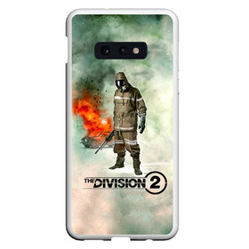 Чехол для Samsung S10E с принтом The Division 2 в Кировске, Силикон | Область печати: задняя сторона чехла, без боковых панелей | Тематика изображения на принте: extremis malis | logo | new york | shd agent | the division 2 | the division logo | tom clancys the division