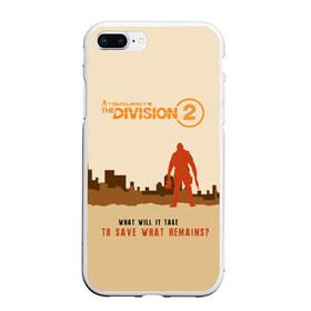 Чехол для iPhone 7Plus/8 Plus матовый с принтом Tom Clancys The Division 2 в Кировске, Силикон | Область печати: задняя сторона чехла, без боковых панелей | Тематика изображения на принте: extremis malis | logo | new york | shd agent | the division 2 | the division logo | tom clancys the division