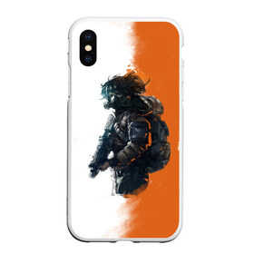 Чехол для iPhone XS Max матовый с принтом The Division 2 Defender в Кировске, Силикон | Область печати: задняя сторона чехла, без боковых панелей | Тематика изображения на принте: extremis malis | logo | new york | shd agent | the division 2 | the division logo | tom clancys the division