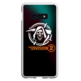 Чехол для Samsung S10E с принтом The Division 2 Logo в Кировске, Силикон | Область печати: задняя сторона чехла, без боковых панелей | Тематика изображения на принте: extremis malis | logo | new york | shd agent | the division 2 | the division logo | tom clancys the division