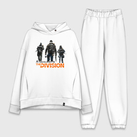 Женский костюм хлопок Oversize с принтом The Division 2 в Кировске,  |  | extremis malis | logo | new york | shd agent | the division 2 | the division logo | tom clancys the division