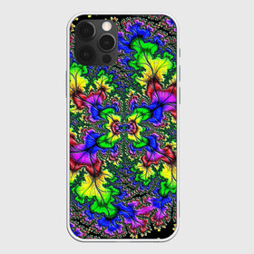 Чехол для iPhone 12 Pro Max с принтом НЕОНОВЫЙ ЦВЕТОК в Кировске, Силикон |  | abstract | abstraction | color | fractal | geometry | paitnt | polygon | polygonal | psy | абстракция | геометрия | краски | неоновые | полигоны | психоделика | фрактал