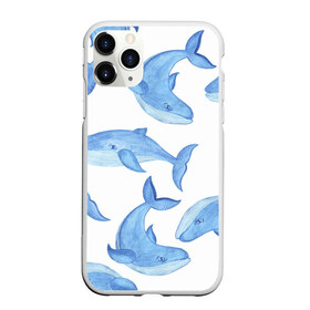 Чехол для iPhone 11 Pro матовый с принтом Косяк китов в Кировске, Силикон |  | Тематика изображения на принте: арт | карандашом | кит | киты | красками | море | моря | океан | океаны | под водой | рисунок