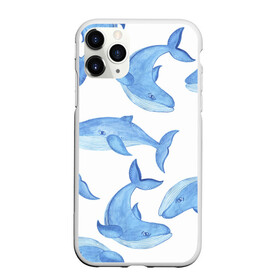 Чехол для iPhone 11 Pro Max матовый с принтом Косяк китов в Кировске, Силикон |  | Тематика изображения на принте: арт | карандашом | кит | киты | красками | море | моря | океан | океаны | под водой | рисунок