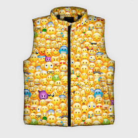 Мужской жилет утепленный 3D с принтом Смайлики Emoji в Кировске,  |  | emoji | smile | sticker | грусть | любовь | печаль | плачь | смайлики | стикеры | текстура | улыбка | эмоджи | эмодзи