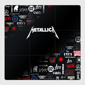 Магнитный плакат 3Х3 с принтом Metallica | Металлика (Z) в Кировске, Полимерный материал с магнитным слоем | 9 деталей размером 9*9 см | james alan hetfield | джеймс хетфилд | кирк хэмметт | ларс ульрих | металлика | музыка | роберт трухильо | трэш метал | хеви метал