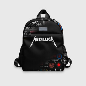 Детский рюкзак 3D с принтом Metallica | Металлика (Z) в Кировске, 100% полиэстер | лямки с регулируемой длиной, сверху петелька, чтобы рюкзак можно было повесить на вешалку. Основное отделение закрывается на молнию, как и внешний карман. Внутри дополнительный карман. По бокам два дополнительных кармашка | Тематика изображения на принте: james alan hetfield | джеймс хетфилд | кирк хэмметт | ларс ульрих | металлика | музыка | роберт трухильо | трэш метал | хеви метал