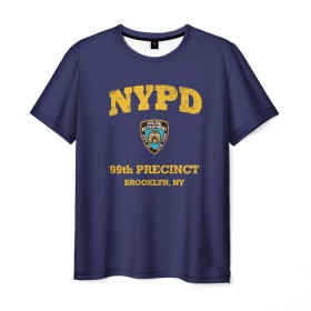 Мужская футболка 3D с принтом Бруклин 9-9 департамент NYPD в Кировске, 100% полиэфир | прямой крой, круглый вырез горловины, длина до линии бедер | Тематика изображения на принте: 99 | brooklyn 99 | police | бруклин | бруклин 9 9 | девять девять | департамент | джейк | джеффордс | значок | логотип | нью йорк | перальта | сериал | терри | чарльз бойл