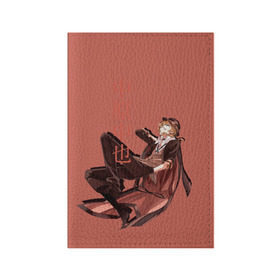 Обложка для паспорта матовая кожа с принтом Чуя Накахара в Кировске, натуральная матовая кожа | размер 19,3 х 13,7 см; прозрачные пластиковые крепления | аниме | бродячие псы | чуя накахара