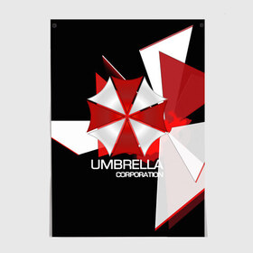 Постер с принтом UMBRELLA CORP. в Кировске, 100% бумага
 | бумага, плотность 150 мг. Матовая, но за счет высокого коэффициента гладкости имеет небольшой блеск и дает на свету блики, но в отличии от глянцевой бумаги не покрыта лаком | biohazard | biohazard 7 | crocodile | fang | game | hand | monster | new umbrella | resident evil | resident evil 7 | umbrella | umbrella corp | umbrella corporation | zombie | обител