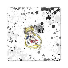 Магнит виниловый Квадрат с принтом Sailor Moon. We can do it! в Кировске, полимерный материал с магнитным слоем | размер 9*9 см, закругленные углы | Тематика изображения на принте: ami | girl | mizuno | moon | sailor | tsukino | usagi | ами | банни | волшебница | девушка | малышка | махо сёдзё | мидзуно | минако | мун | рэй | сейлор | усаги | хино | цукино | чибиуса