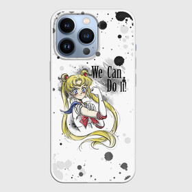 Чехол для iPhone 13 Pro с принтом Sailor Moon. We can do it в Кировске,  |  | Тематика изображения на принте: ami | girl | mizuno | moon | sailor | tsukino | usagi | ами | банни | волшебница | девушка | малышка | махо сёдзё | мидзуно | минако | мун | рэй | сейлор | усаги | хино | цукино | чибиуса