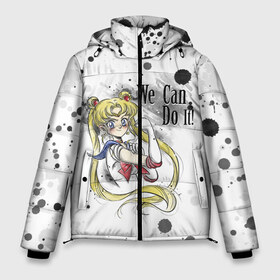 Мужская зимняя куртка 3D с принтом Sailor Moon We can do it! в Кировске, верх — 100% полиэстер; подкладка — 100% полиэстер; утеплитель — 100% полиэстер | длина ниже бедра, свободный силуэт Оверсайз. Есть воротник-стойка, отстегивающийся капюшон и ветрозащитная планка. 

Боковые карманы с листочкой на кнопках и внутренний карман на молнии. | ami | girl | mizuno | moon | sailor | tsukino | usagi | ами | банни | волшебница | девушка | малышка | махо сёдзё | мидзуно | минако | мун | рэй | сейлор | усаги | хино | цукино | чибиуса